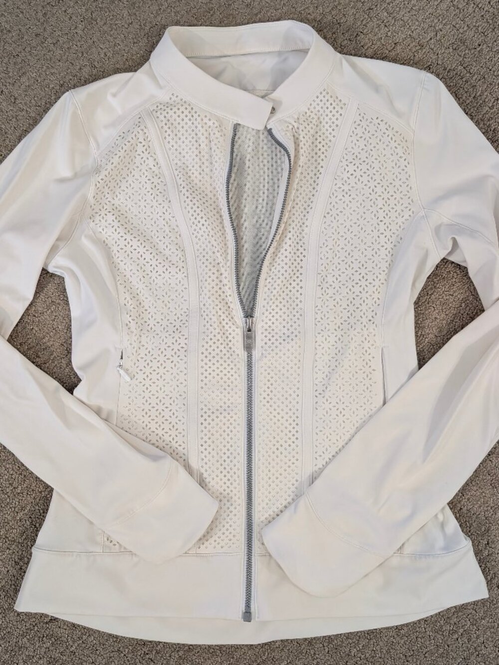 Lululemon Get Your Peek On Jacket in White RARE